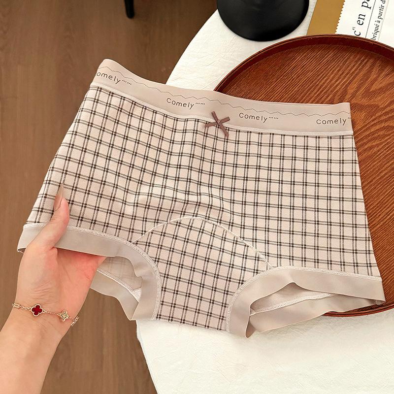 Большой размер Девочки Весна и Осень Сексуальный Леопардовый Принт Чистый Хлопок 10А Антибактериальный Удлиненная Ластовица Прямой Угол Нижнее Белье L