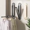 Danle Balcony Home Non Perforated Suction Cup Folding Hanger