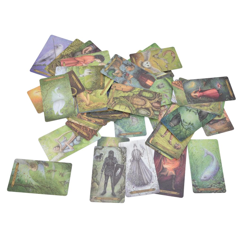 Wald der Verzauberung Tarotkarte 78 Decks Leichtes Mischen Wahrsagespiel Spielzeug für Enthusiasten