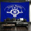 Chelsea F Custom Name Wall Tapestry Aesthetic Wall Hanging Printed Fabric Blanket Decorative Tapestries for Bedroom Living Room Home Decor