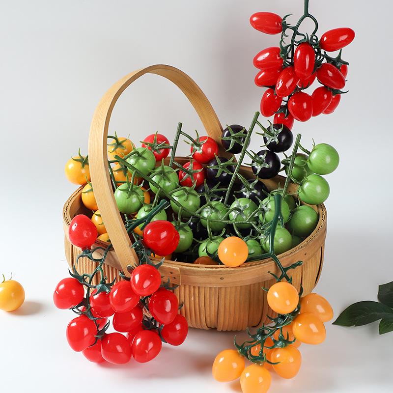 Seven-Color Foam Cherry Tomato Simulation for Display & Photography