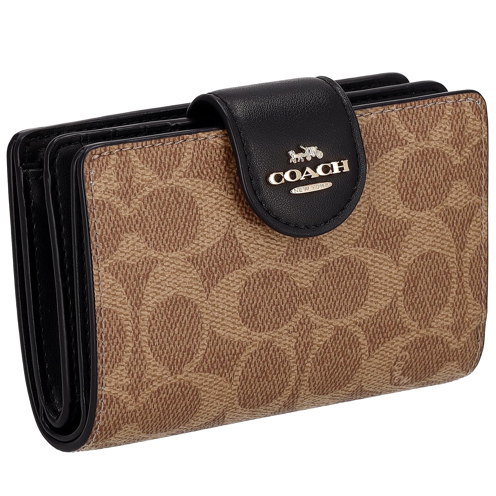 

Кошелек двойного сложения CW786 [Coach] женский коричневый/черный [Товары]