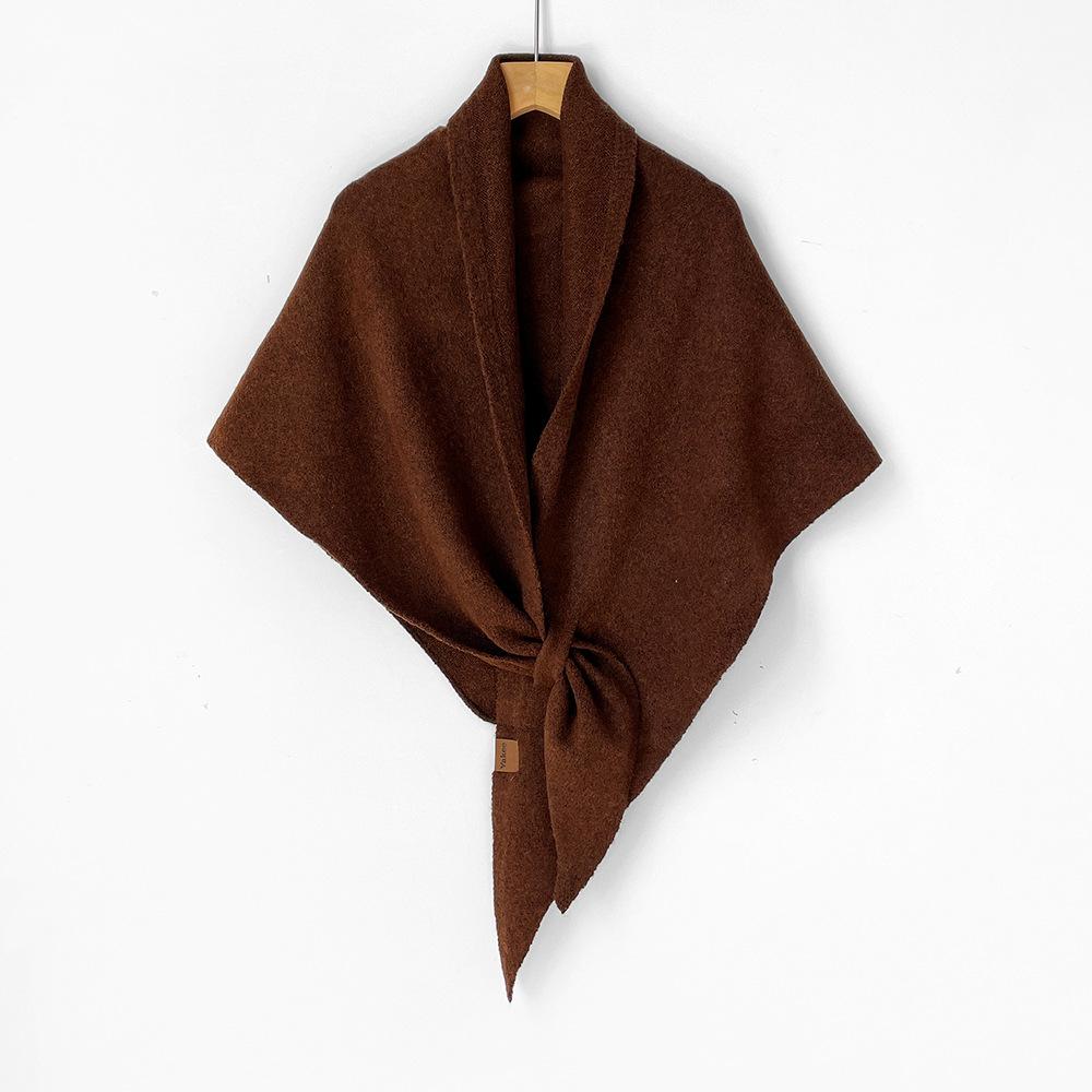 

Literary triangle scarf shawl autumn and winter wool blend new outer multi-functional scarf scarf scarf vest versatile 186*75cm