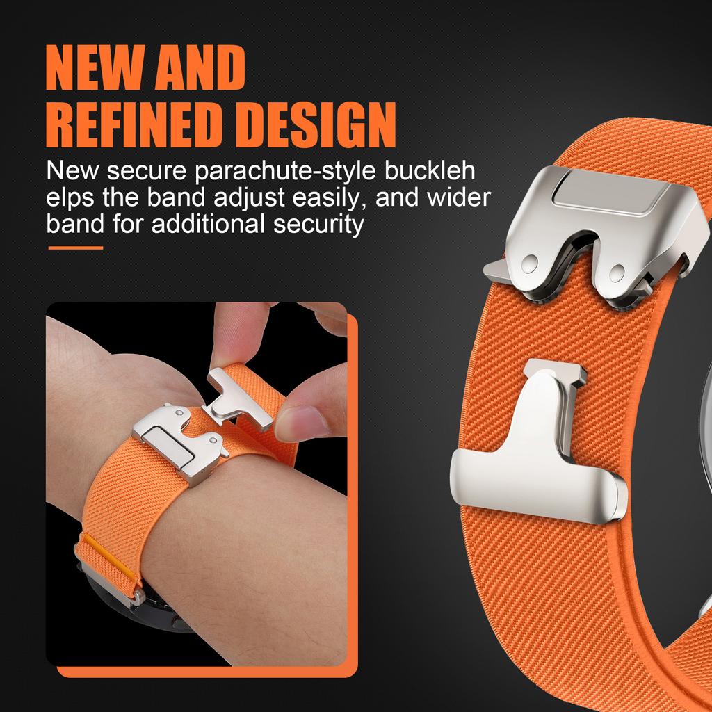 Magnetic Band For Samsung Galaxy Watch 7 Ultra 47mm smartwatch Parachute Nylon Bracelet correa Galaxy watch 2025 Ultra Strap