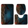 Halloween Bathroom Toilet Three-Piece Floor Mat Doormat Bathroom Carpet