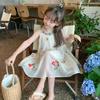 Girls' 2024 Summer Chiffon Princess Sling Dress – Fashionable and Trendy