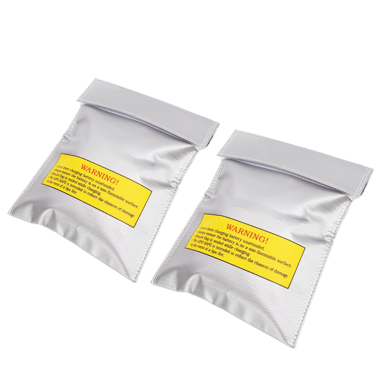 

2 шт. Защитный мешок для литиевой батареи ПВХ волокно огнеупорный взрывозащищенный безопасная зарядка липо-аккумулятора