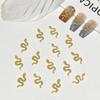 50 Pcs Flatback Nail Art Decoration 3D Snake Nail Stickers DIY Snake Nail Art Accessories  Women