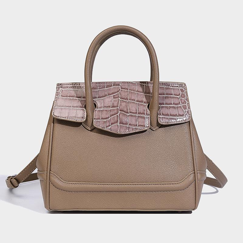 Crocodile Pattern Handbag Trendy New Women's Bag Fashionable Versatile Single Shoulder Oblique Span Bag