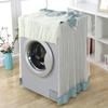 Romantic Lace Washing Machine Cover Dust Proof Dryer Cover Embroidered Flower Home Decoration Protective Covers Drum Washing Machine Sunscreen Cloth