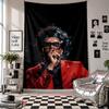 Wall TapestryThe Weeknd Art Hanging Cloth Decorative Background Cover for Room Decoration