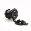 Metal Motorcycle 4.2A 2 USB Cigarette Lighter Smart Car Charger Adapter For BMW