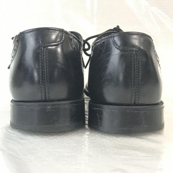 90s-00s NUNN BUSH Goodyear Welt Full Brogue Wingtip Dress Shoes Men’s 8.5D 26.0 Black(USED)