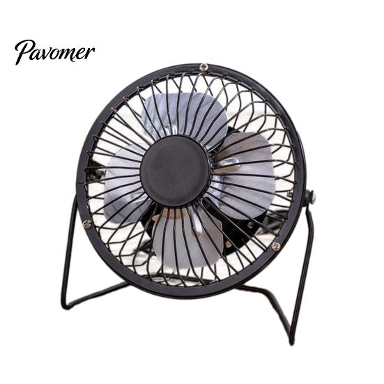 Desktop Fan Mini Mute Reusable Metal USB Powered Table Desk Appliance for Home Cooling