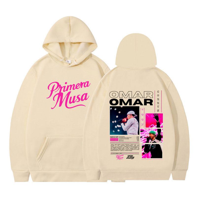Omar Courtz Primera Musa Album Tour 2025 Hoodie Men Women Aesthetic y2k clothes Pullover Long-sleeved Thick Casual Sportswear