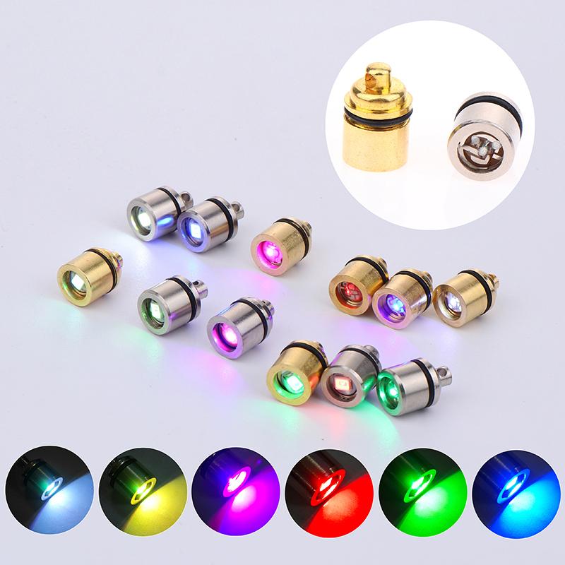 2Pcs Mini Led Light Key Chain Luminated Keyring Pendant Colorful Mini Electronic Light Keyring Flashlight Lamp Keychain