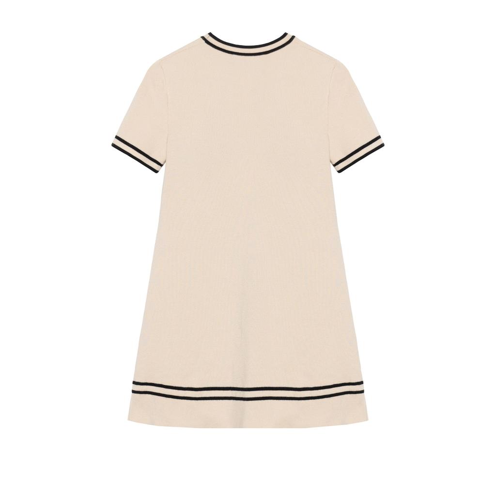 Gucci Short Sleeved Dress Women's White 650387-XKBNZ-9087
