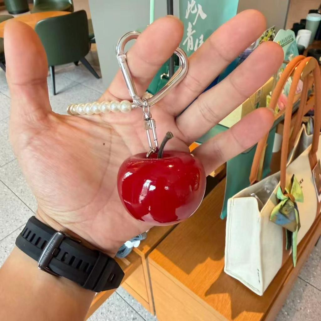 Fashion Keychain Bag Hanging Simulation Apple Fruit Pendant Accessories Creative Apple Pendant Accessories