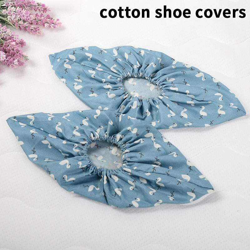 1 Pair Thicken Plush Shoe Covers Reusable Anti-slip Soles Durable Wear-resistant Foot Covers For Indoor Outdoor Shoe Covers