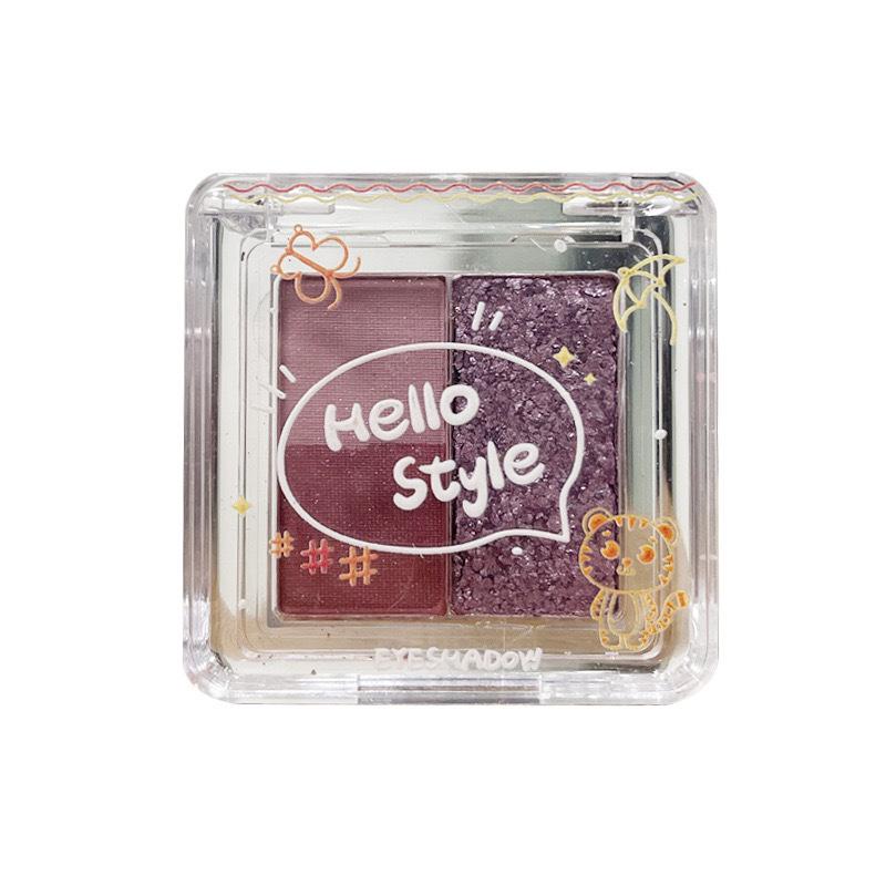 Beginner-Friendly Waterproof Three-Color Glitter Eyeshadow - Shimmer & Shine Stage Makeup