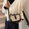 Elegant Women's Contrast Color Woven Crossbody Bag Chic Lightweight Anti-Theft Design Small Shoulder Bag Perfect for Any Occasion AVE