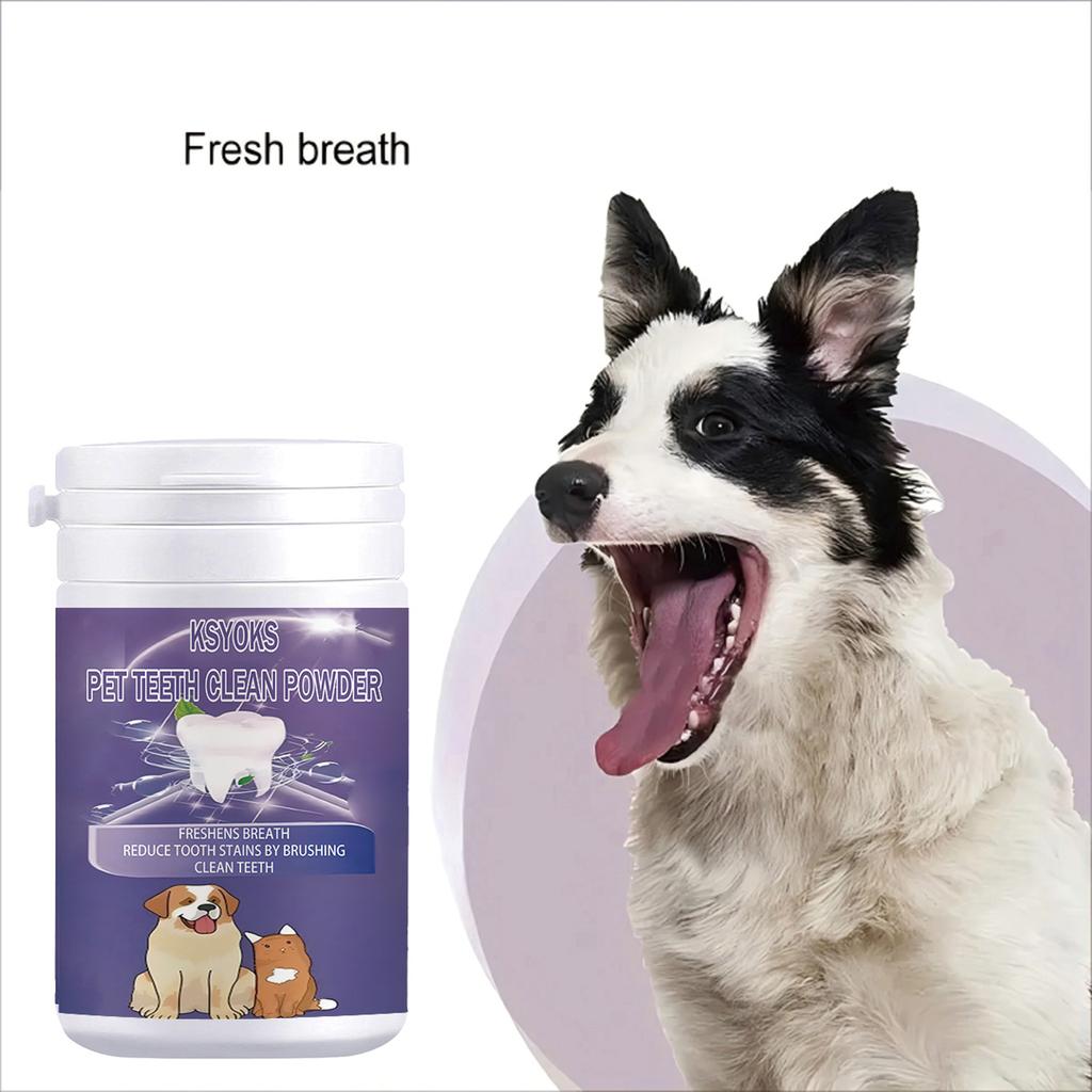 Pet tooth powder efficiently cleans the surface of teeth and helps maintain children's oral hygiene