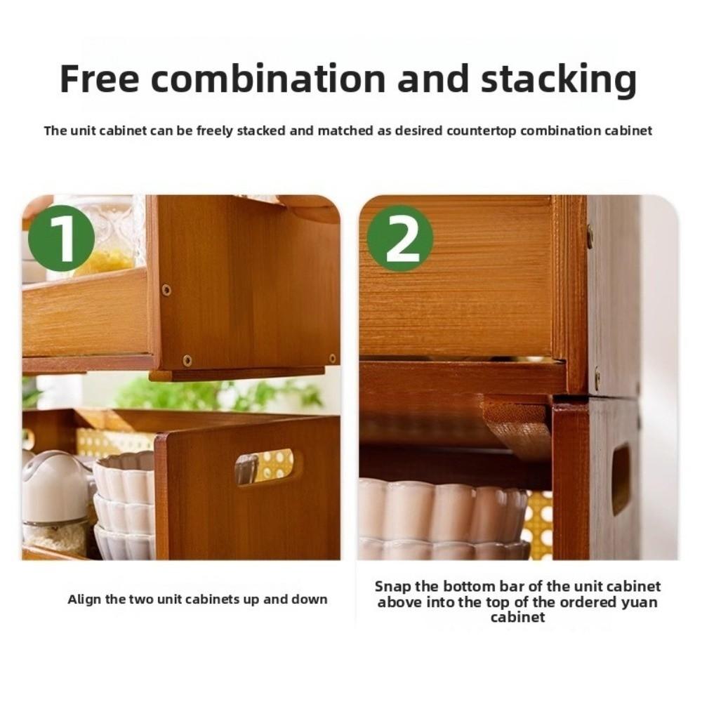 Large Capacity Desktop Storage Rack Stackable Countertop Rack New Dining Table Rack  Desktop Use