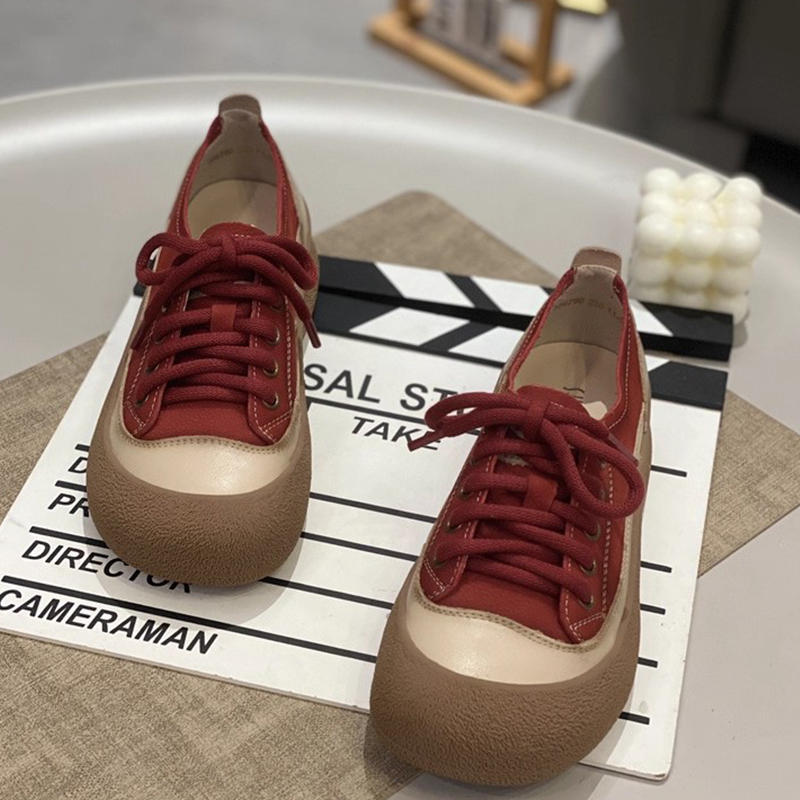 Retro ugly cute thick baseplate shoes women's autumn new soft sole versatile casual sports women's shoes