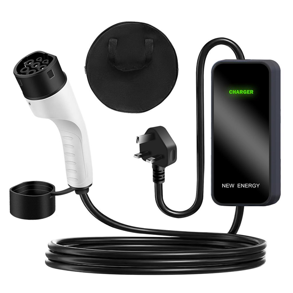 5M 13A EV Charging Cable Ev Charger 3 Pin Type 2 Electric Vehicle Car Fast Charger Plug UK