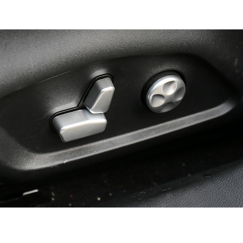 For Jeep Compass 2017 2018     Cover Detector Stick Seat Adjustment Knob Button Switch Trim Accessories Frame