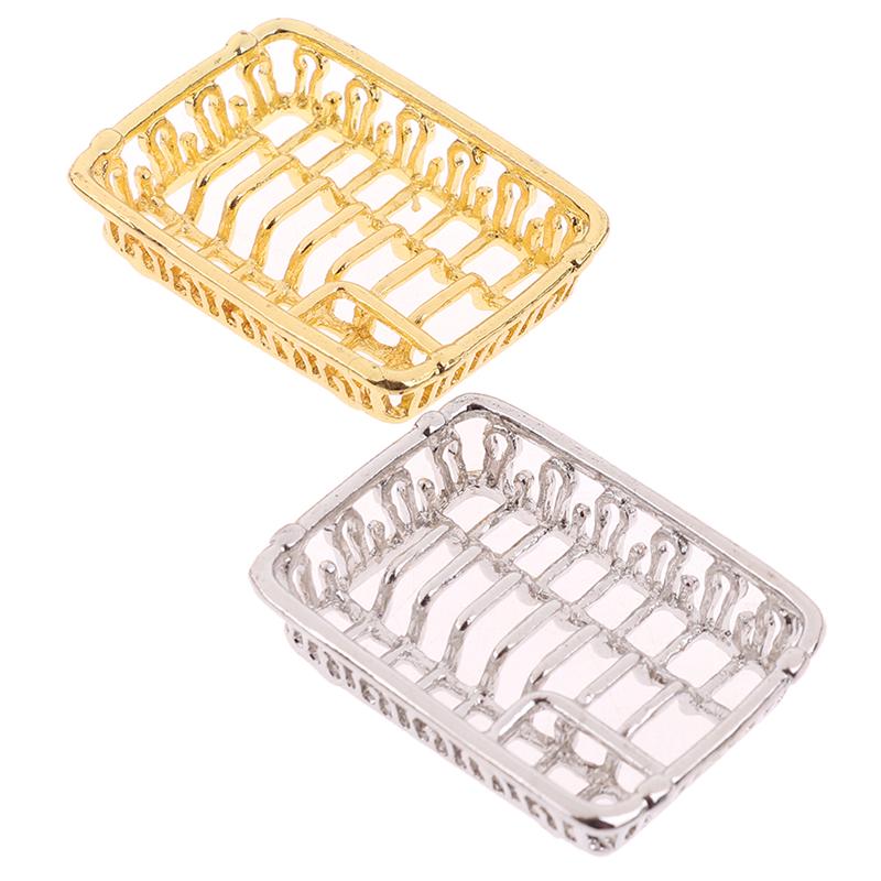 1/12 Dollhouse Miniature Mini Dish Rack Kitchen Storage Shelf Model Toys