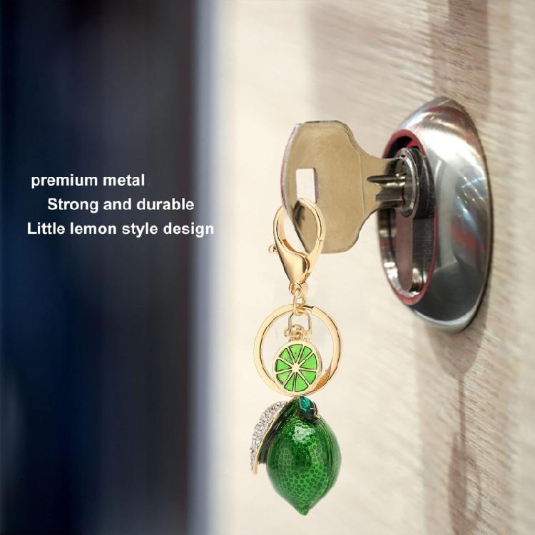 Adorable Porte-clés Pendentif Citron Style Coréen Accessoire Portable pour Personnaliser Styles Sacs et Clés Ornement