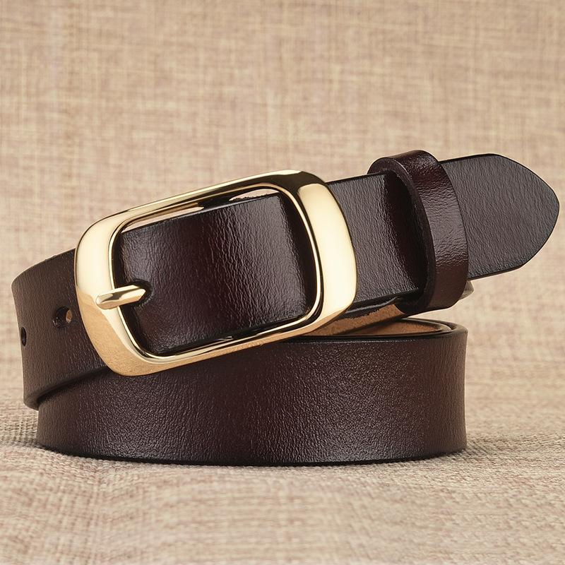 Popular Women'S Belt, Women'S Leather Belt, Pure Cowhide Belt, Women'S Pin Buckle, Women'S Model