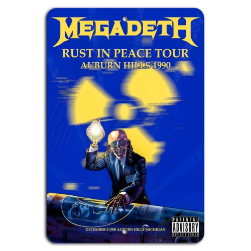 Nuclear Metal Megadeth Live Aluminum 20x30cm(7.8x11.8inch)