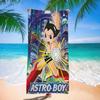 Retro A-Astro Boy Iron Microfiber Blanket Quick Drying Beach Towels Oversized Printing Super Absorbent Pool Towel Blanket