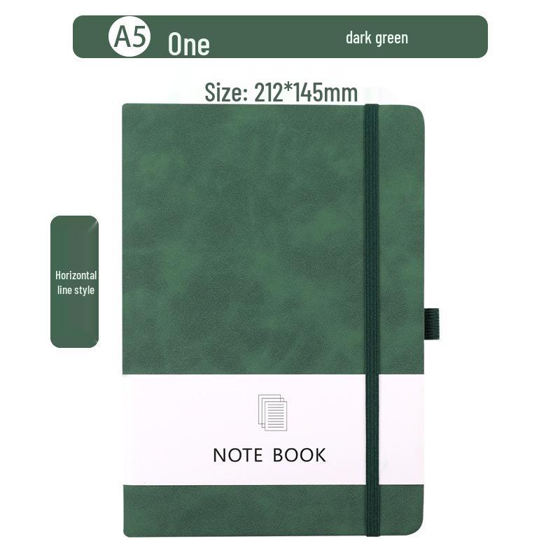 Custom Logo A6 Binding Strap Notebook - Portable Business Pocket Diary