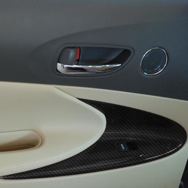 Car-Styling Carbon Fiber Car Interior Center Console Color Change Molding Sticker Decals For Lexus GS300 350 450 460 2006-2011