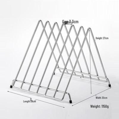 Edelstahl Schneidebrett- & Messer-Organizer-Ablage