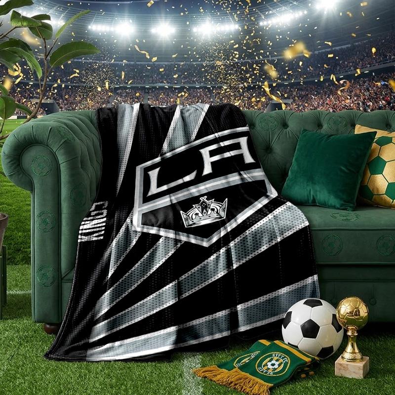 Los Angeles Eishockey Decken Flanelldecken Plüsch für Sofa Bett Geschenke für Männer Frauen Reise Picknickdecke Weihnachtsgeschenke für Fans