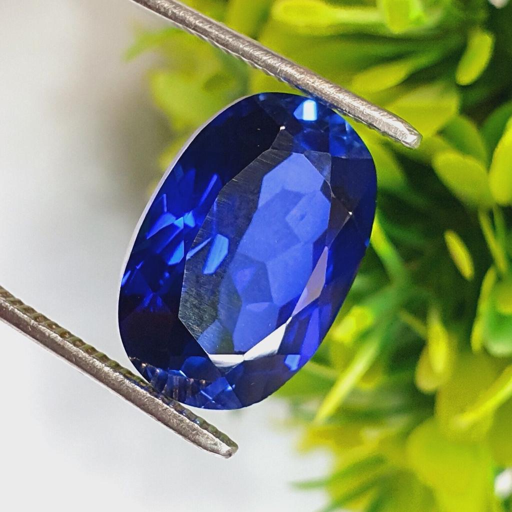 13.00 Cts Loose Gemstone Natural Blue Sapphire Certified Oval Shape G543