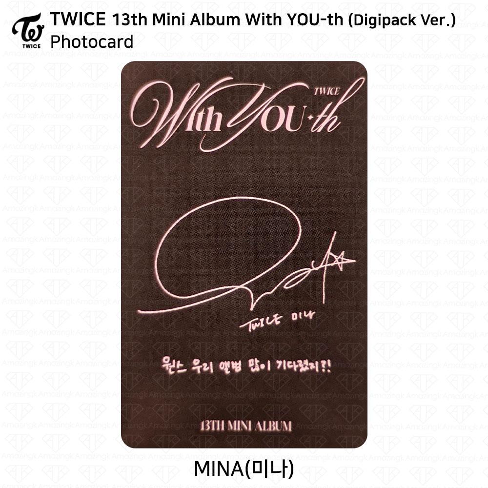 Twice 13th Mini Album With YOU-th Youth Photocard Poster Film Sticker Mina KPOP K-POP