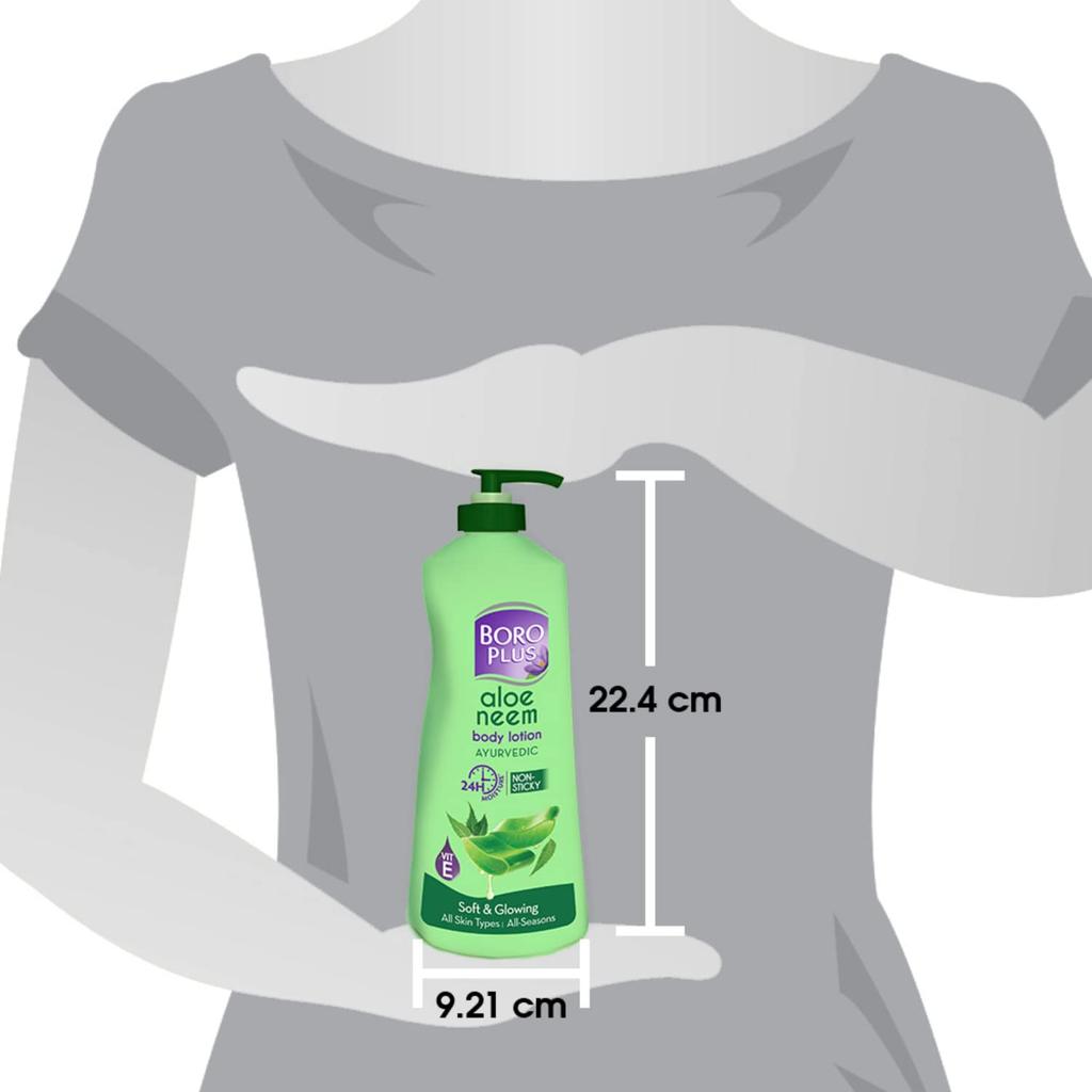 BOROPLUS Aloe Neem Bodylotion 400 ml 1 Stück Nicht fettende, schnell einziehende Feuchtigkeitspflege