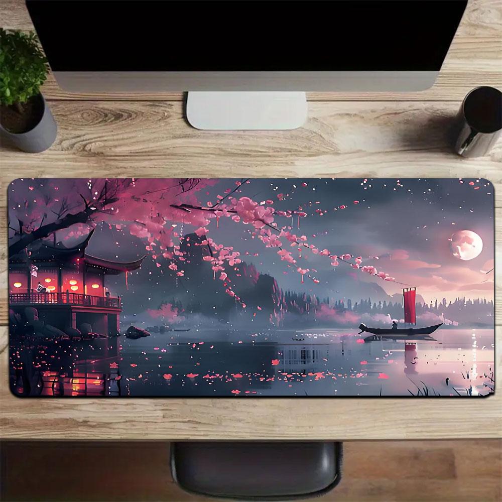 pc Japanese sakura Large Mouse Pad computer mat Desk Mat keyboard mat Office Gaming Table Mat