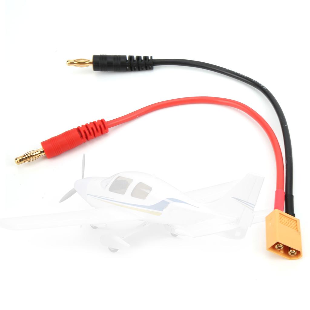 15cm RC Charger Cable XT60 to 4.0mm Banana Plug 14AWG Cable for Lipo Battery Charger