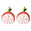 2pcs Pin Cushions Cute Cartoon Orange Shape Cotton Needle Holders for DIY Craft Sewing Knitting