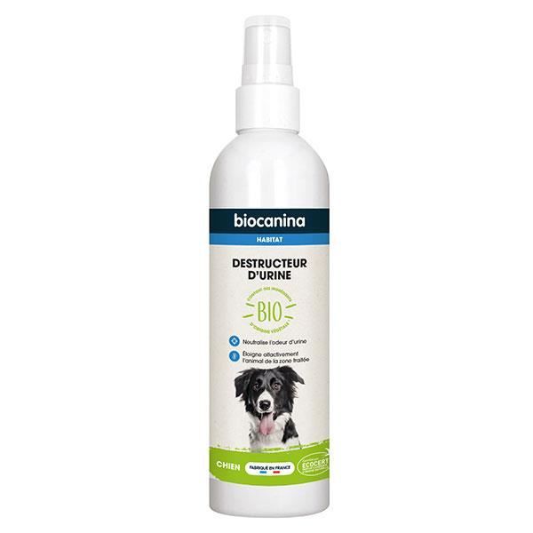 Spray destructeur d'urine - BIOCANINA - 240ml - Huiles Essentielles - Odeur végétale - Action répulsive