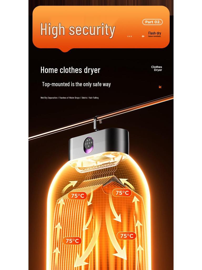 “Compact Portable Baby Clothes Dryer - 2025 Foldable Travel Dryer”