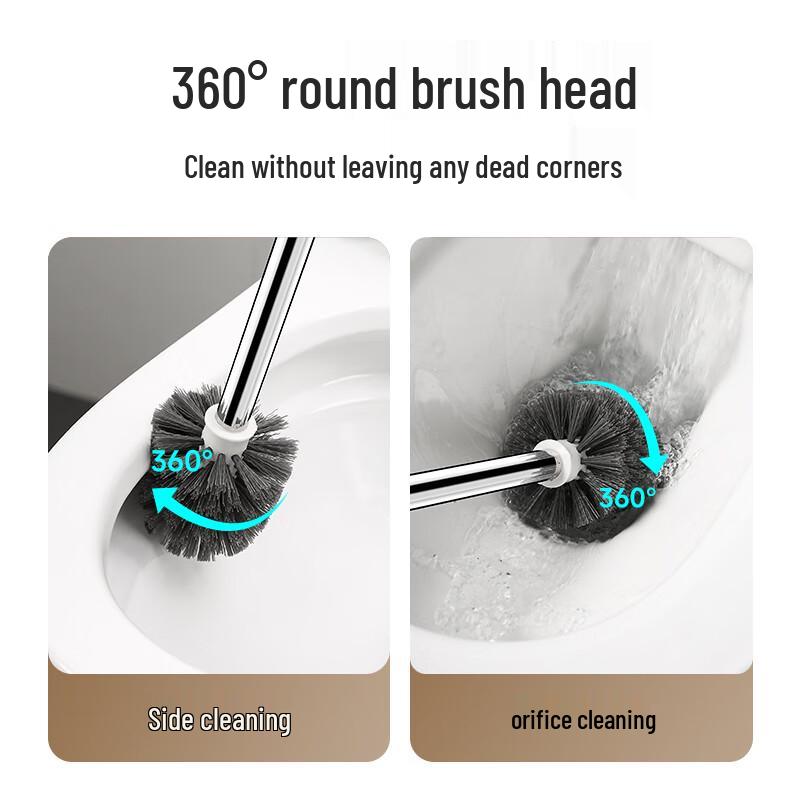 Meiliya Durable Extended Handle Toilet Brush Set