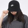 Nike Embroidered Logo Wide Brim Cotton Sun Hat Casual Vintage Street Dance Fisherman Hat Unisex Hats Black DC3967-010