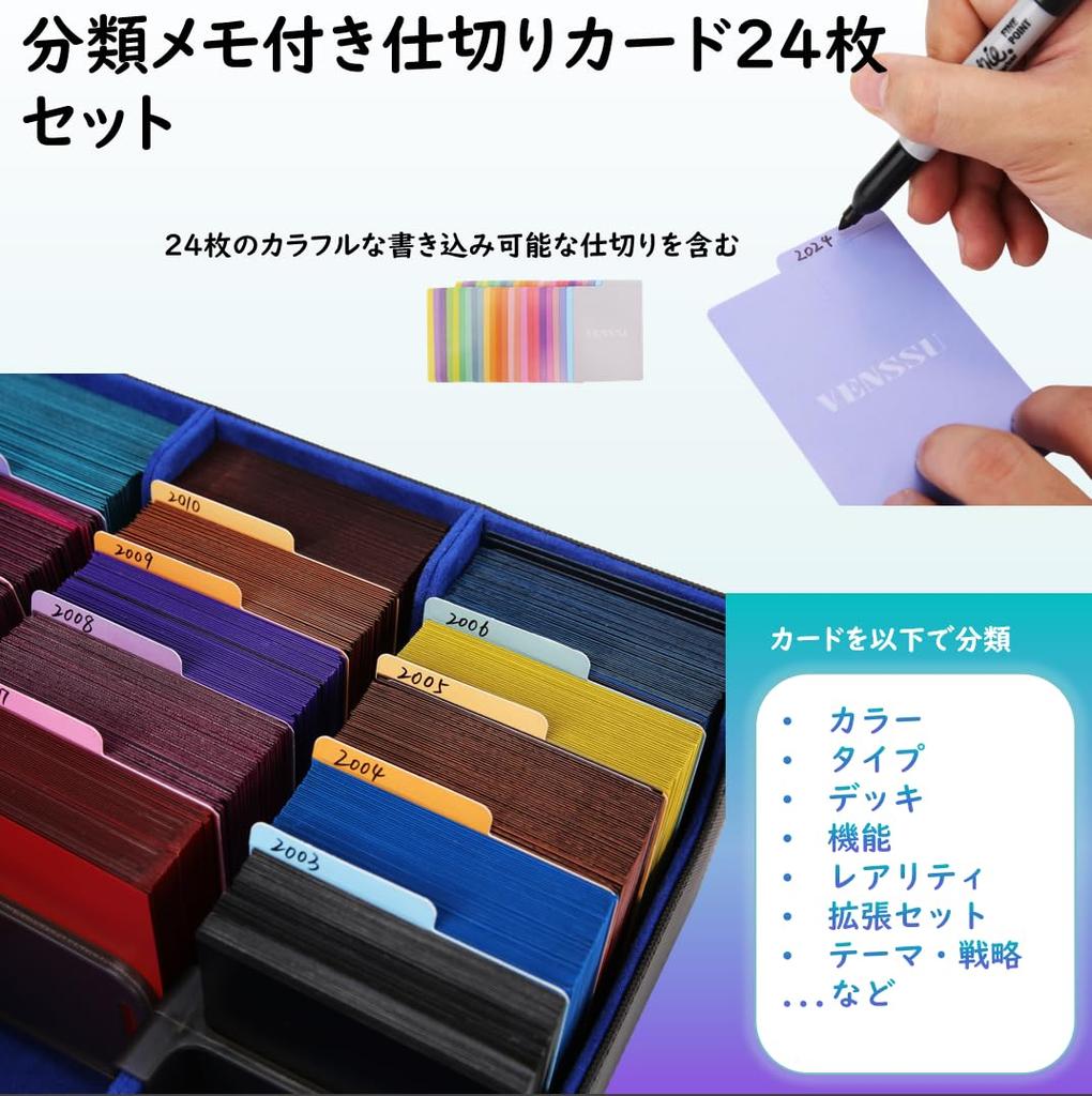 Deck Case Trading Card Case Card Storage Box Card Case Trading Card Storage Divider Board with Card Stopper with Pokeka MTG Various Card 4 "Compatible